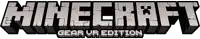 a logo for the minecraft gear vr edition game