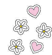 Hearts Flowers Sticker - Hearts Flowers Cute Stickers