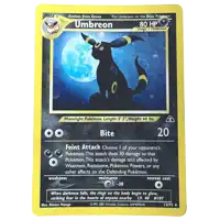 a pokemon card that says umbreon on the front