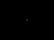 a white square on a black background