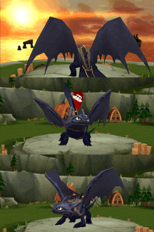 toothless from how to train your dragon has a red flag on his head