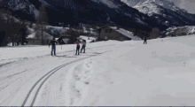 Ski De Fond Nevache GIF - Ski De Fond Nevache Chute GIFs