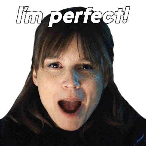 Im Perfect Kristen Bouchard Sticker - Im Perfect Kristen Bouchard Evil Stickers