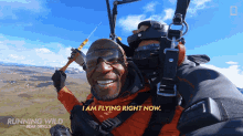 I Am Flying Right Now Terry Crews GIF - I Am Flying Right Now Terry Crews Running Wild GIFs