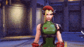 a video game character with a red hat and a green top