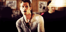 Klaus Michaelson Withing For Katherine At The Mystic Grill GIF - Klaus Michaelson Withing For Katherine At The Mystic Grill Katherine Pierce GIFs