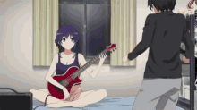 Saekano How To Raise A Boring Girlfriend GIF - Saekano How To Raise A Boring Girlfriend Playing Guitar GIFs