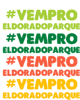 Vempro El Dorado Parque Hastag Sticker - Vempro El Dorado Parque Hastag Rainbow Stickers