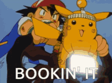 pikachu bookin it pokemon
