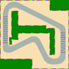 Snes Mario Circuit 1 Map GIF