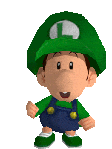 Baby Luigi Luigi Sticker - Baby Luigi Luigi Super Mario Bros Stickers