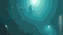 a man is flying through the air in a dark room .