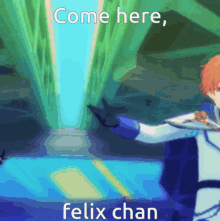 Come Here Felix Chan Akito Shinonome GIF - Come Here Felix Chan Akito Shinonome Pjsk GIFs