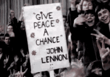 Give Peace A Chance GIF - Peace John Lennon Beatles GIFs