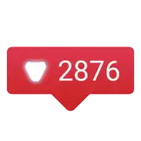 a red sticker with the number 2947 and a heart