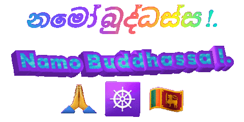 Lahiru Eranga Lakmal W Lel Sticker - Lahiru Eranga Lakmal W Lel Namo Buddhassa Stickers