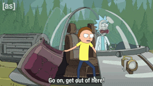 Go On Get Out Of Here Rick Sanchez GIF - Go On Get Out Of Here Rick Sanchez Morty Smith GIFs