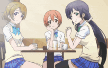 Love Live Sitting At Table GIF - Love Live Sitting At Table Anime GIFs