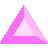 a pixel art illustration of a pink square shaped sapphire on a white background .