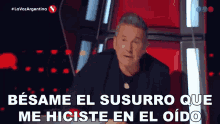 Besame El Susurro Ricardo Montaner GIF - Besame El Susurro Ricardo Montaner La Voz Argentina GIFs