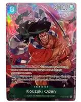 a card that says kozuki oden on the front of it