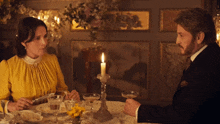 Eugénie Eating In Front Of Dodin At The Table The Taste Of Things GIF