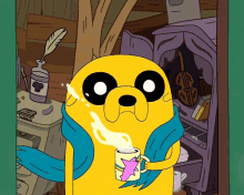 Adventure Time Coffee GIF - Adventure Time Coffee Stare GIFs