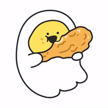 egg ghost cute chicken food