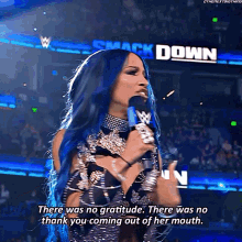 sasha banks there was no gratitude there was no thank you coming out of her mouth wwe smack down