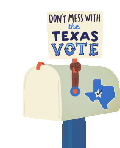 Dont Mess With Texas Texas Voting Sticker - Dont Mess With Texas Texas Voting Voting Rights Stickers