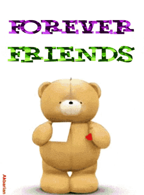 Best Friends Day Friends Forever Glitter Graphic, Greeting