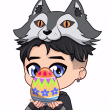Wolf Easter GIF - Wolf Easter Egg GIFs