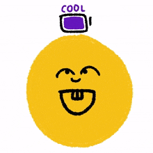 emoji expression battery cool happy