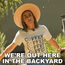 Were Out Here In The Backyard Grace GIF