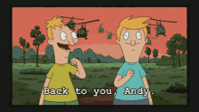 Back To You Andy GIF - Back To You Andy Ollie GIFs