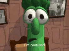 Confused Veggie Tales GIF - Confused Veggie Tales Broccoli GIFs