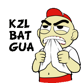 Keselll Kzl Bat Gua Sticker - Keselll Kzl Bat Gua Angry Stickers