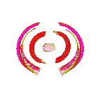 a colorful circle with a circle in the middle