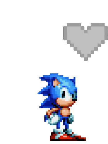 Heart Love Sticker - Heart Love Sonic Stickers