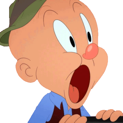 Sorprendido Elmer Fudd Sticker - Sorprendido Elmer Fudd Looney Tunes Stickers