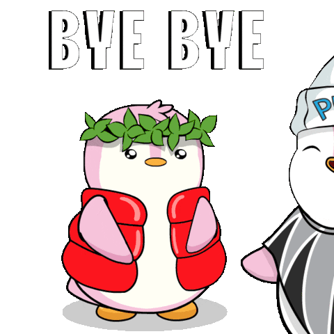 Bye Penguin Sticker - Bye Penguin Leave Stickers
