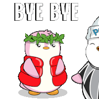 Bye Penguin Sticker - Bye Penguin Leave Stickers