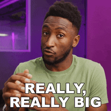 Really Really Big Marques Brownlee GIF - Really Really Big Marques Brownlee Its Huge GIFs