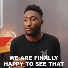 We Are Finally Happy To See That Marques Brownlee GIF - We Are Finally Happy To See That Marques Brownlee We Are Delighted To Observe This GIFs