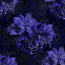 gina101 glittery butterfly violet