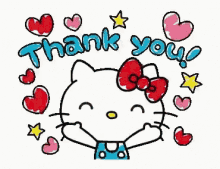 Thank You Hello Kitty GIF - Thank You Hello Kitty Kiss GIFs