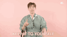 Keep It To Yourself Eric Nam GIF - Keep It To Yourself Eric Nam Esquire GIFs