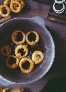 National Onion Rings Day Deep Fried GIF