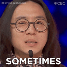Sometimes Family Feud Canada GIF - Sometimes Family Feud Canada Every Now And Then GIFs