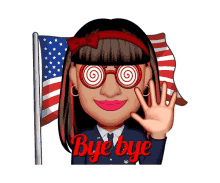 Bye Bye American Flag GIF - Bye Bye American Flag GIFs